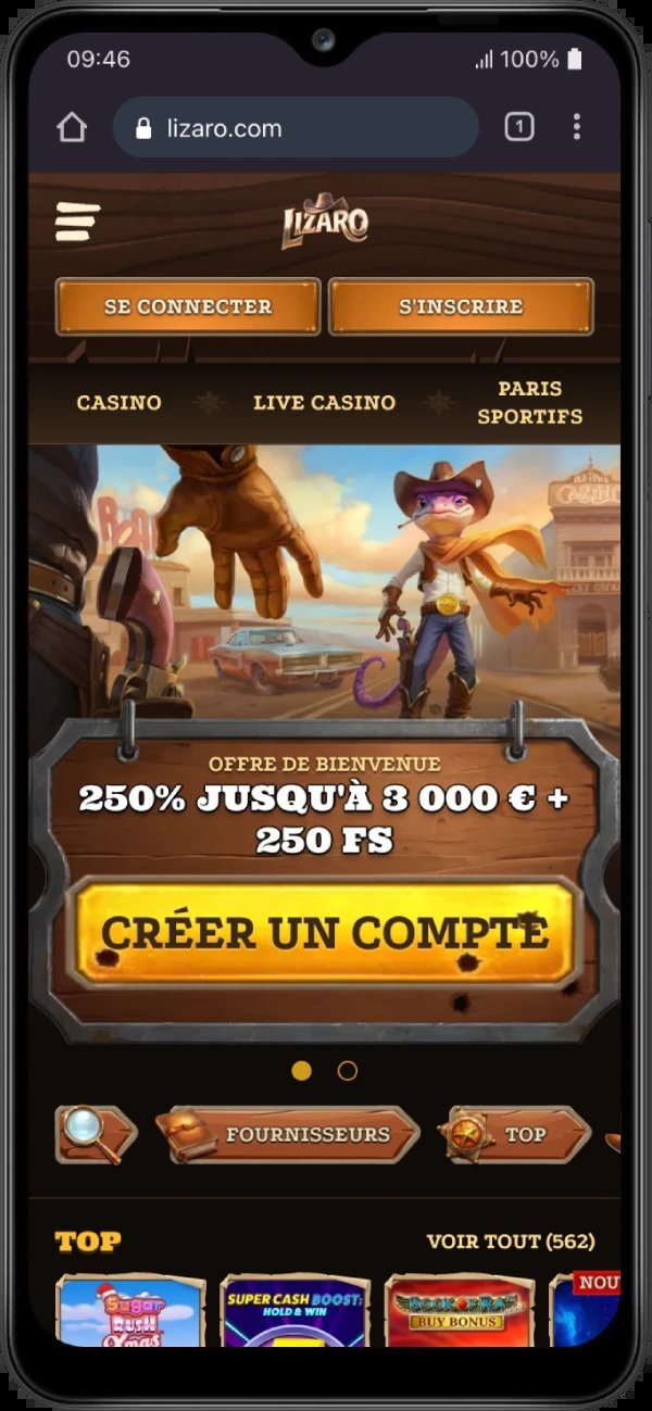 Overview of casino lizaro